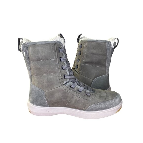 Stio Colter Waterproof Tall Insulated Boots Mens Size 8 Castle Rock Grey suede - Picture 9 of 11